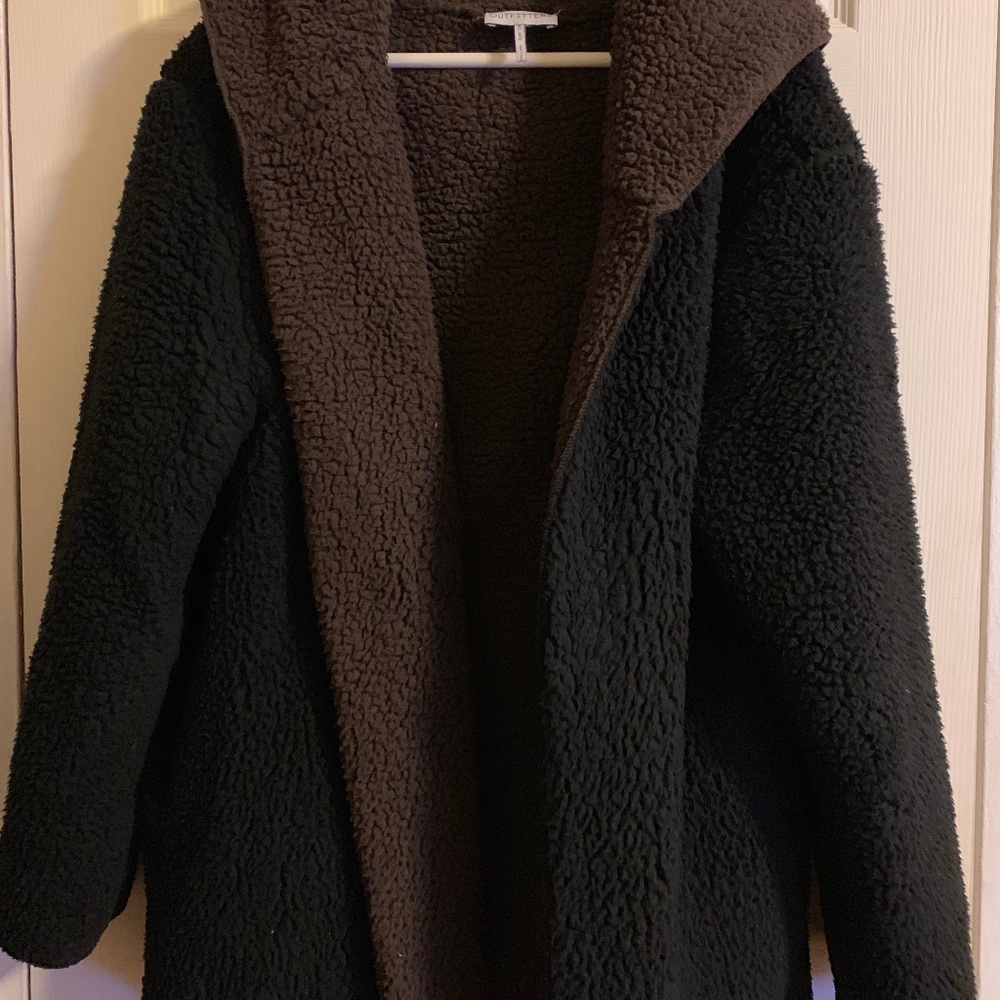 Reversible Hooded Teddy Jacket